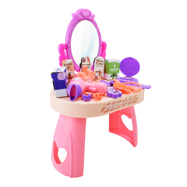 Наборы профессий - Игровой набор Shantou Jinxing Набор стилиста трюмо розовое (9222/9224/2)#2