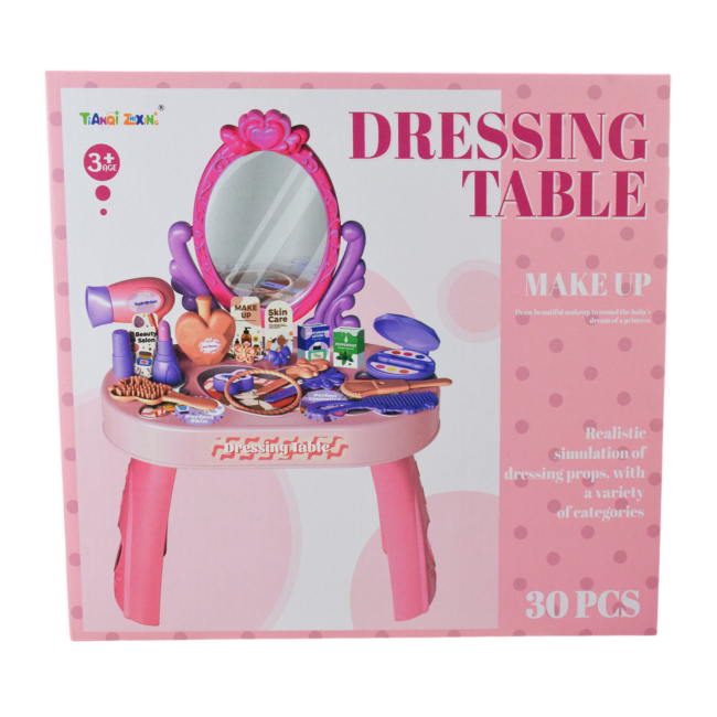 Наборы профессий - Игровой набор Shantou Jinxing Набор стилиста трюмо розовое (9222/9224/2)#5