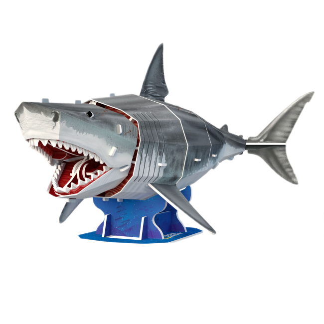 3D-пазлы - Трехмерный пазл CubicFun Исчезающие животные Большая белая акула (DS1098h)#2