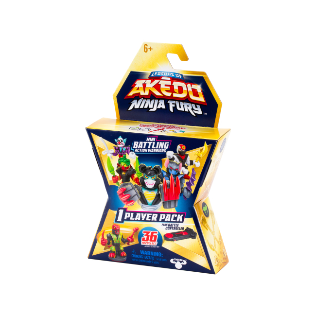 Фигурки персонажей - Игровая фигурка-сюрприз Akedo Ninja Bosses Коллекционный воин (123562)#3