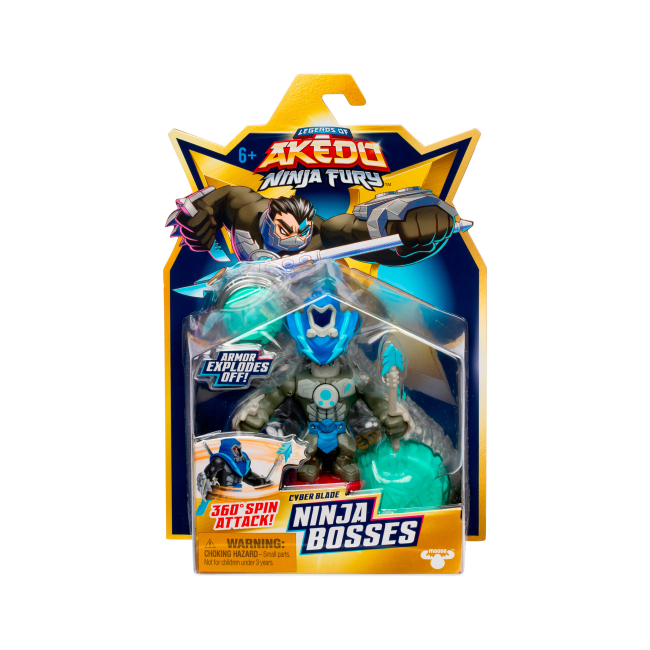 Фигурки персонажей - Игровой набор Akedo Ninja Bosses Кибер Блэйд (123565)#4