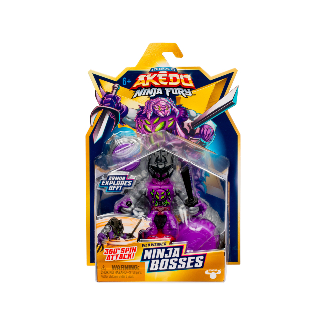 Фигурки персонажей - Игровой набор Akedo Ninja Bosses Веб Уивер (123566)#4