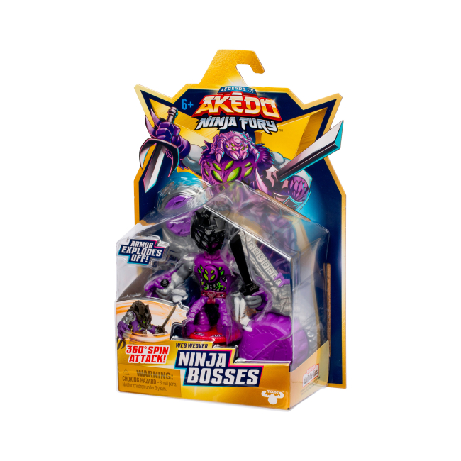 Фигурки персонажей - Игровой набор Akedo Ninja Bosses Веб Уивер (123566)#5