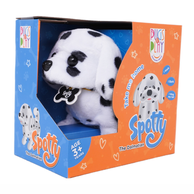 М'які тварини - Інтерактивна іграшка Pugs at play Далматин Spotty (ST-PAP02)#5