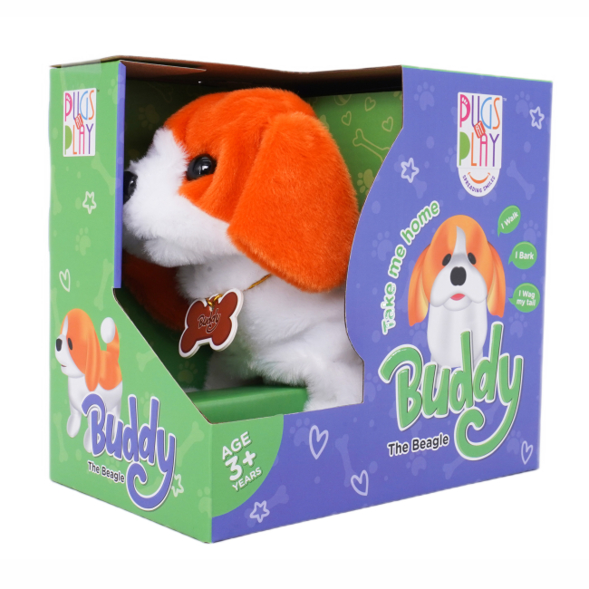 Мягкие животные - Интерактивная игрушка Pugs at play Бигль Buddy (ST-PAP03)#5