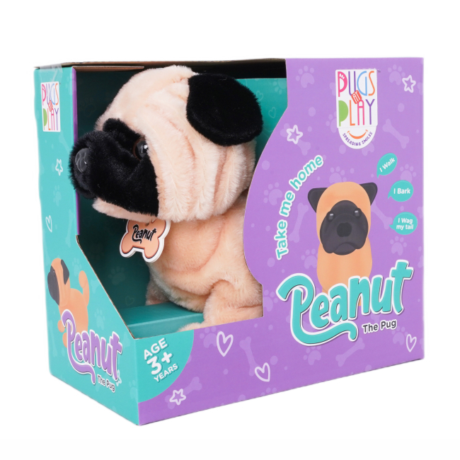 М'які тварини - Інтерактивна іграшка Pugs at play Мопс Peanut (ST-PAP28)#5