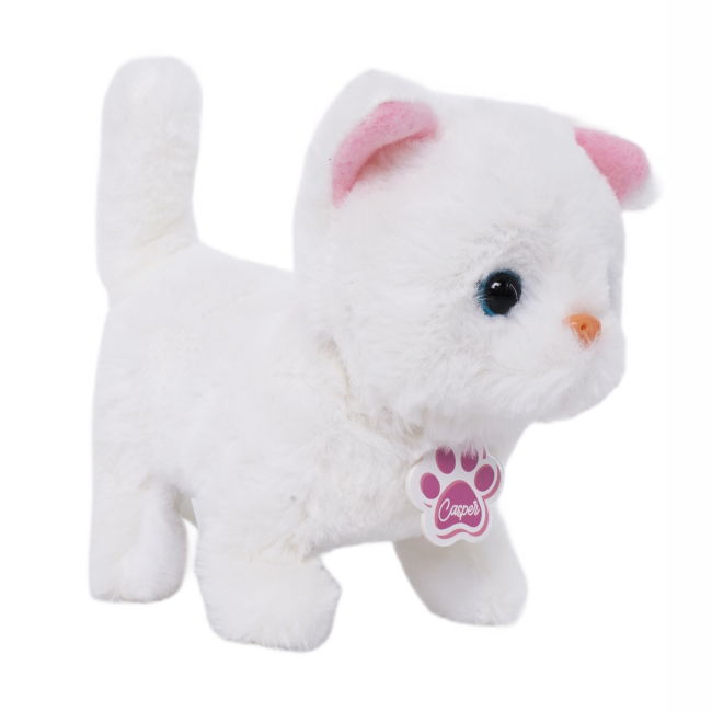 М'які тварини - Інтерактивна іграшка Pugs at play Біле кошеня Casper (ST-PAP06)#2