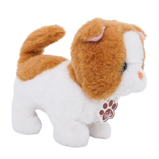 М'які тварини - Інтерактивна іграшка Pugs at play Біло-коричневе кошеня Bella (ST-PAP07)#3