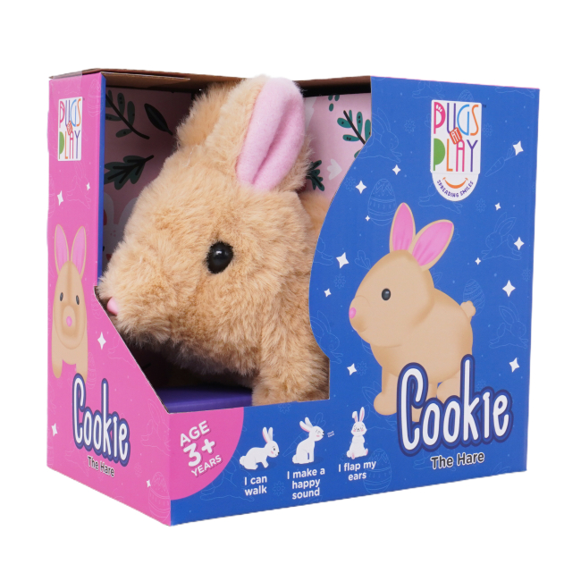 М'які тварини - Інтерактивна іграшка Pugs at play Коричневий кролик Cookie (ST-PAP11)#5