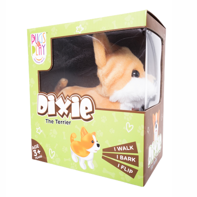 Мягкие животные - Интерактивная игрушка Pugs at play Песик Dixie (ST-PAP24)#5