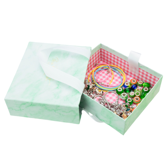 Наборы для творчества - Набор для изготовления украшений Shantou Jinxing в подарочном пакете зеленый (B4341/4)#3