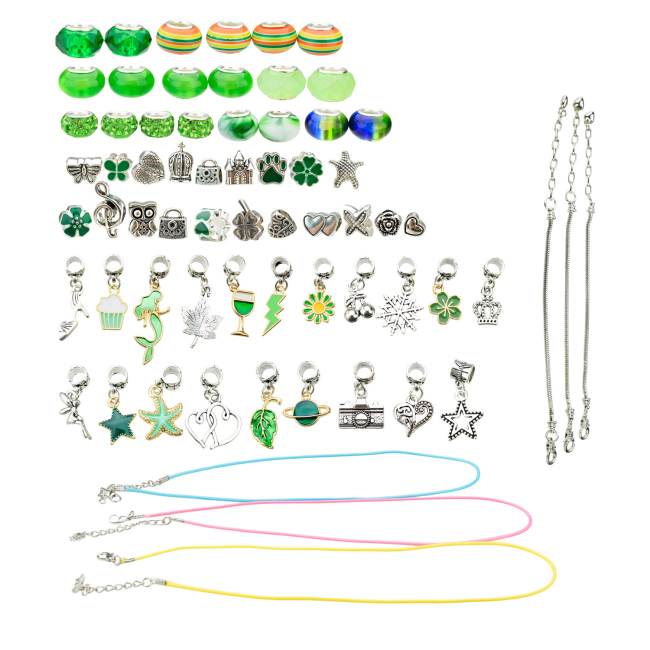 Наборы для творчества - Набор для изготовления украшений Shantou Jinxing в сумочке зеленый (B4343/3)#3