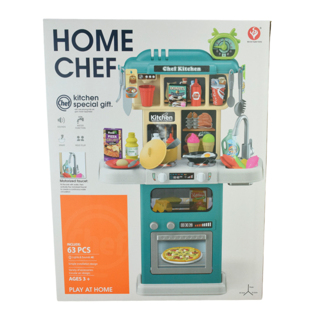 Дитячі кухні та побутова техніка - Іграшковий набір Shantou Jinxing Home Chef блакитний (922-184/185/2)#4