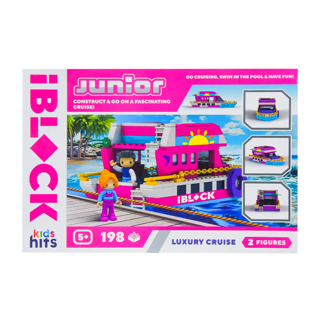 Конструктори з унікальними деталями - Конструктор IBLOCK Junior Kids hits Luxury cruise 198 деталей (KH08/006/3)#2