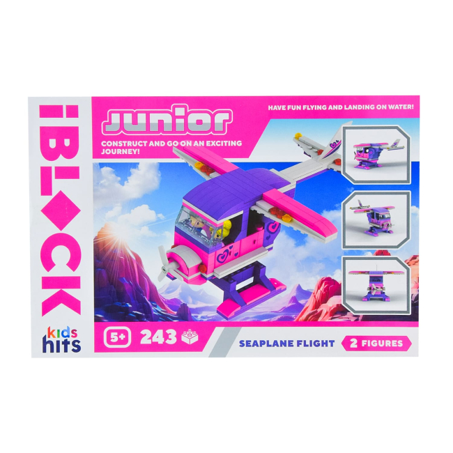 Конструктори з унікальними деталями - Конструктор IBLOCK Junior Kids hits Гелікоптер 243 деталі (KH08/006/4)#2