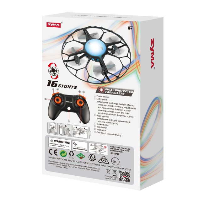 Радіокеровані моделі - Іграшковий квадрокоптер Syma X35T чорний (X35T)#4