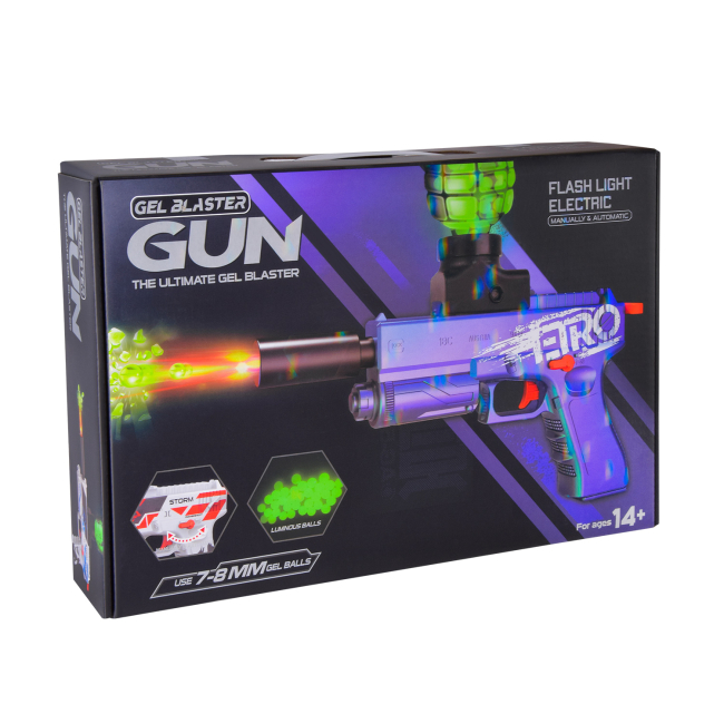 Стрелковое оружие - Игрушечный пистолет Shantou Jinxing Gel blaster голубой (623-3/2)#5