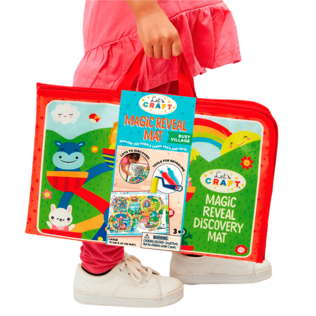 Товары для рисования - Водная раскраска-коврик Let's Craft Магические преображения Оживленный городок (MRM001-E)#3