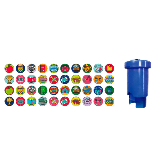 Товары для рисования - Штамп Let's craft Back to school с наклейками (SSP001)#2