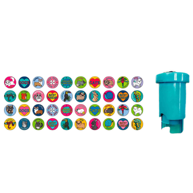 Товары для рисования - Штамп Let's craft Cutie pet с наклейками (SSP002)#2