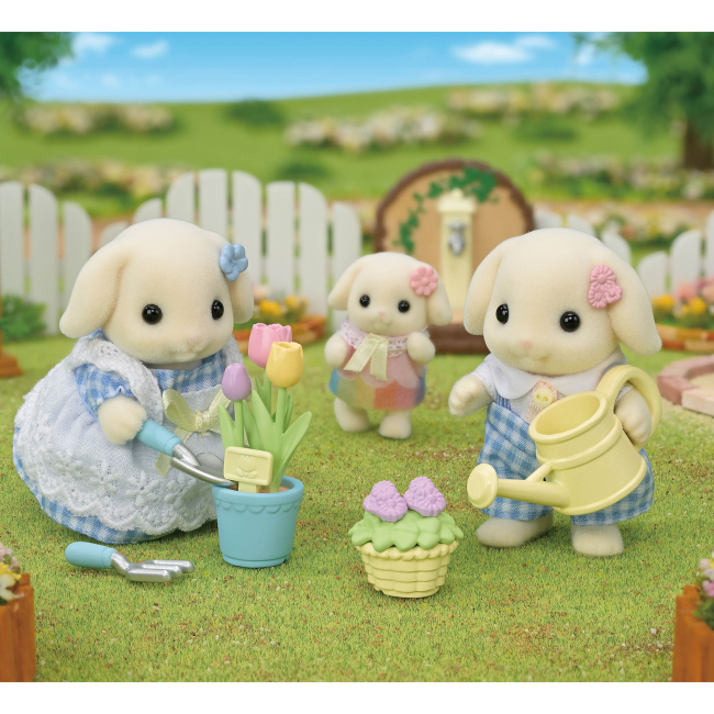 Фигурки животных - Игровой набор Sylvanian Families Цветочные кролики-двойняшки с аксессуарами для сада (5736)#5