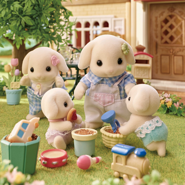 Фігурки тварин - Ігровий набір Sylvanian Families Квіткові кролики-двійнята (5737)#4