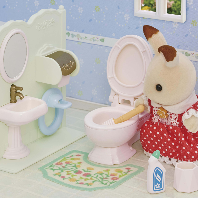 Аксессуары для фигурок - Игровой набор Sylvanian Families Туалетная комната обновленная ​​(5740)#7