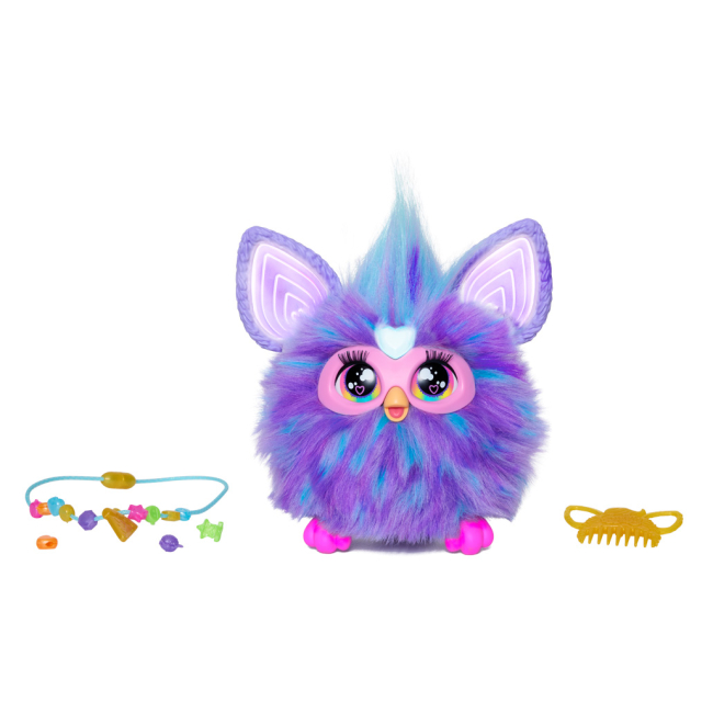 Мягкие животные - Интерактивная игрушка Furby Ферби Purple с аксессуарами (F6743)#3