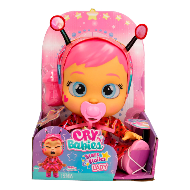 Пупси - Ігровий набір Cry babies Зірки Лялька Плакса Леді з сяючими очима 30 см (911383)#4