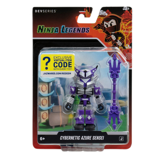 Фигурки персонажей - Игровая фигурка DevSeries Core Figures Ninja Legends: Cybernetic Azure Sensei (CRS0050)#4