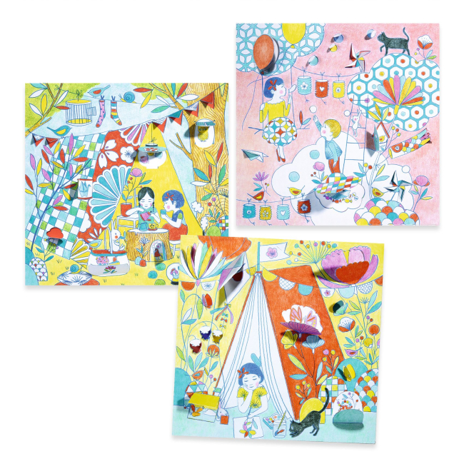 Товары для рисования - Набор для раскрашивания DJECO Игровые палатки Нины (DJ09683)#2