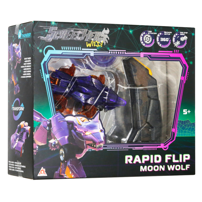 Трансформеры - Игровой набор Screechers Wild S5 L0.5 Мун Волф (EU686103B)#8