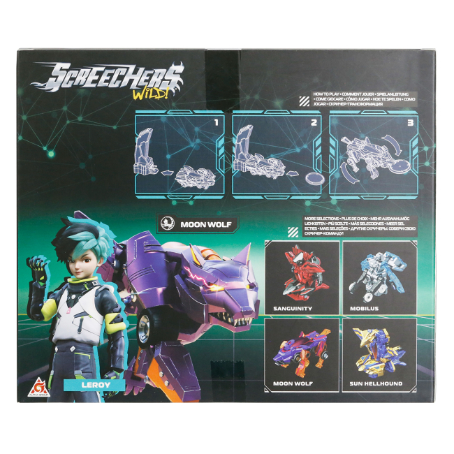 Трансформеры - Игровой набор Screechers Wild S5 L0.5 Мун Волф (EU686103B)#9