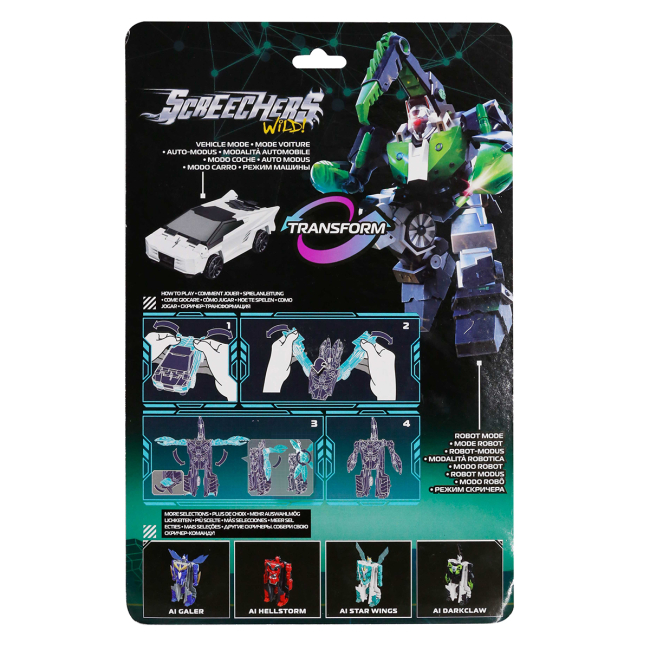 Трансформеры - Робот-трансформер Screechers Wild S5 Дарккло (EU686154)#7