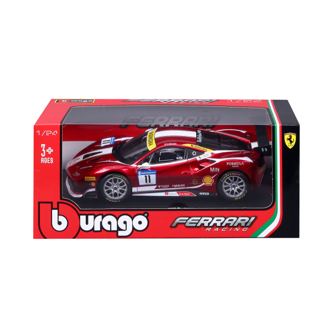 Автомодели - Автомодель Bburago Racing Ferrari 488 Challenge (18-26308)#7