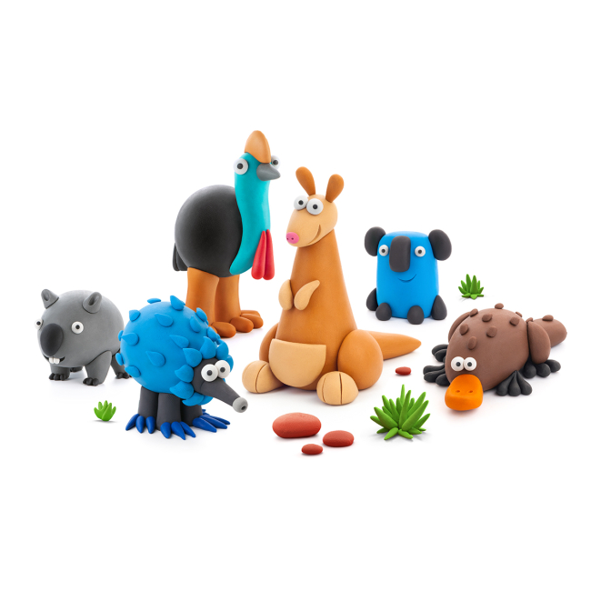 Наборы для лепки - Набор пластилина Ліпака Австралийские животные (15027-UA01)#3