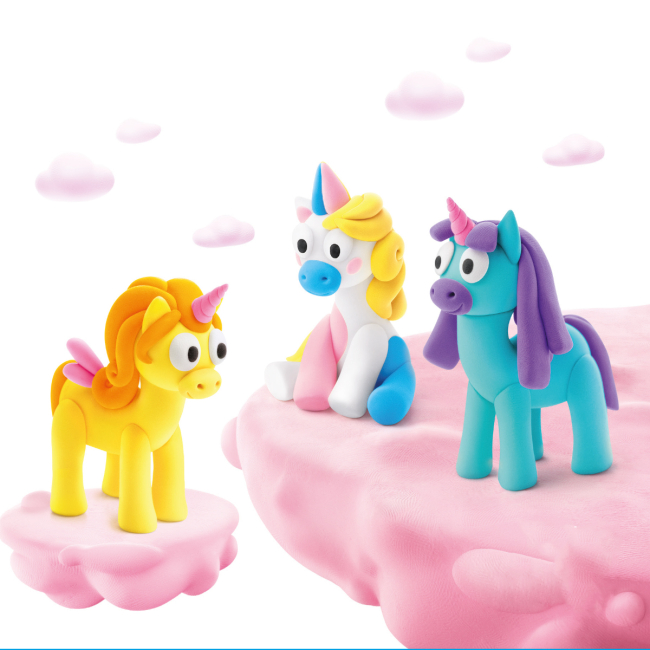Наборы для лепки - Набор пластилина Ліпака Радужные единороги: Лайти, Санни, Рейни (60053-UA01)#3