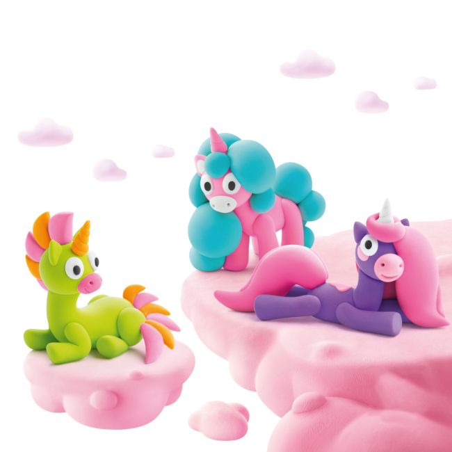 Наборы для лепки - Набор пластилина Ліпака Радужные единороги: Брайти, Спарки, Клауди (60054-UA01)#3