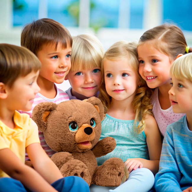 Мягкие животные - Интерактивная игрушка PLai Мишка По Создатель твоих историй (18723)#5