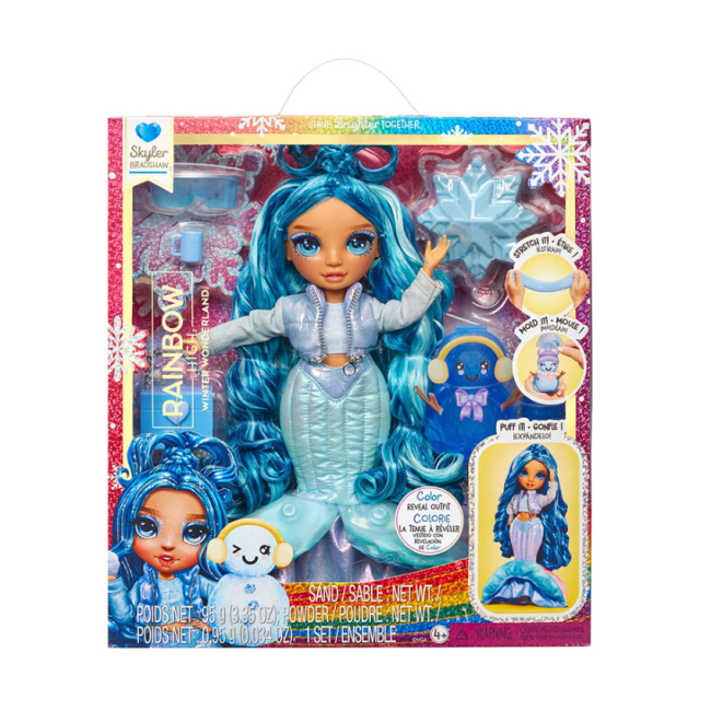 Куклы - Кукла Rainbow High Winter wonderland Скайлер с аксессуарами (120834)#7