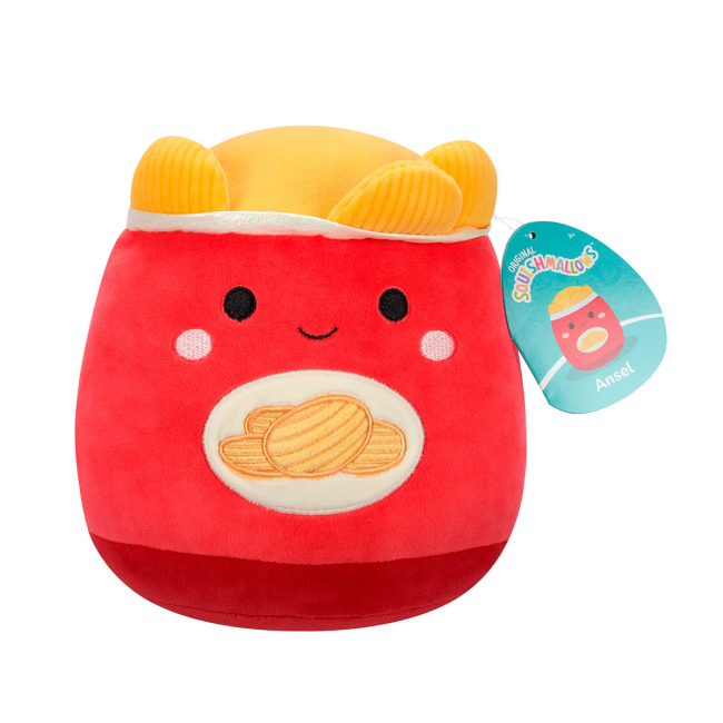Персонажи мультфильмов - Мягкая игрушка Squishmallows Картофельные чипсы Энсел 19 см (SQCR06616)#6