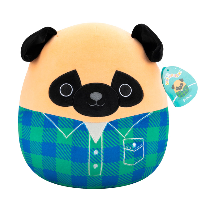 Подушки - М'яка іграшка Squishmallows Мопс Принц 30 см (SQCR06622)#6