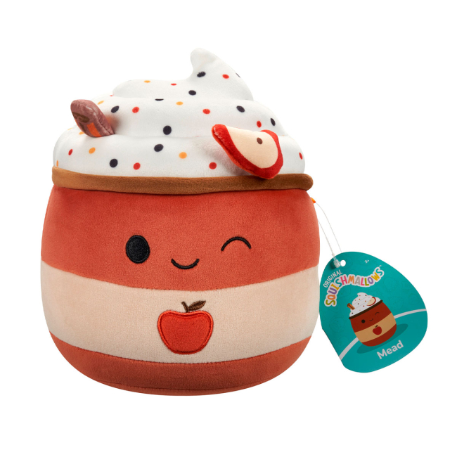 Персонажи мультфильмов - Мягкая игрушка Squishmallows Яблочный напиток Мид 19 см (SQHV00033)#6