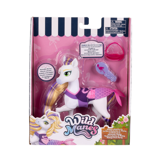 Фигурки животных - Фигурка Wild Manes Вечеринка лошадки Финли (723364)#3