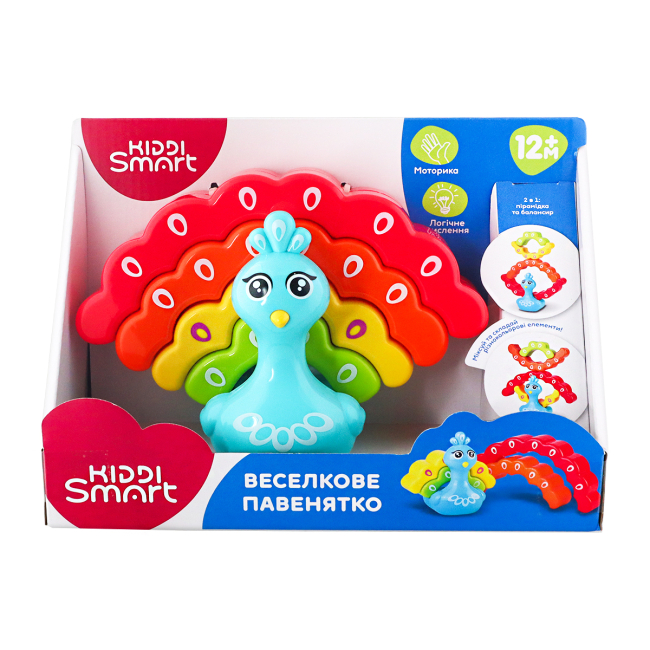 Розвивальні іграшки - Розвиваюча іграшка Kiddi Smart Веселкове павенятко (4508-KS)#5