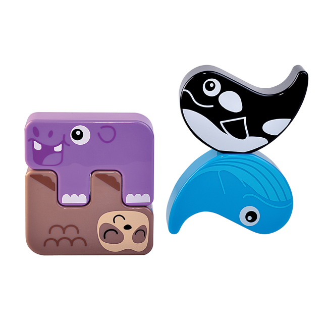 Розвивальні іграшки - Ігровий набір Kiddi Smart Звірятка-пазлики (4562-KS)#5