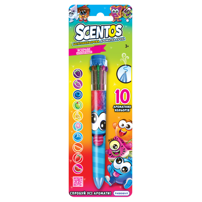 Канцтовари - Ручка Scentos Чарівний настрій W3 10 кольорів синя (11779-2/2)#2