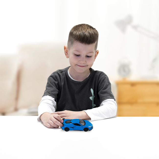 Автомоделі - Автомодель TechnoDrive Chevrolet Corvette Z06 2023 світло-блакитний (250383W/2)#9