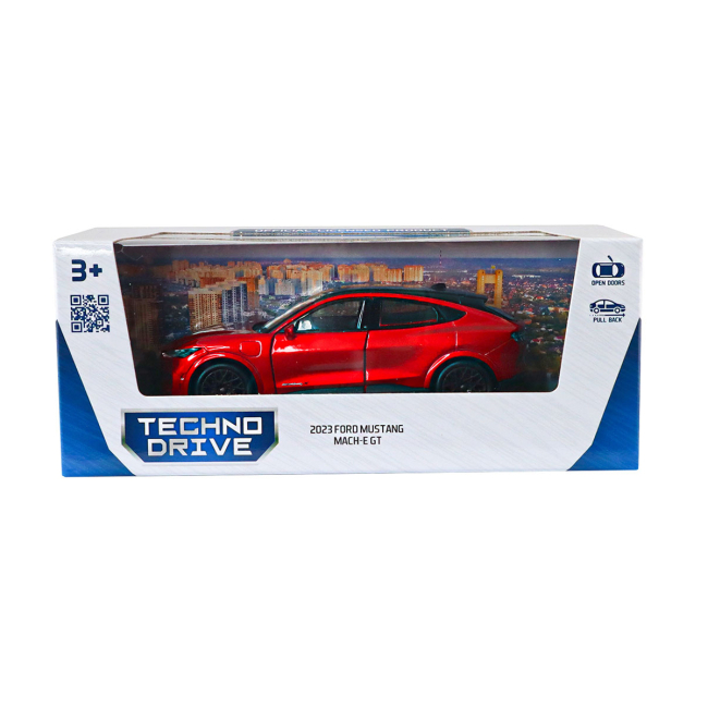 Автомоделі - Автомодель TechnoDrive Ford Mustang Mach-E GT 2023 червоний (250387W/1)#7