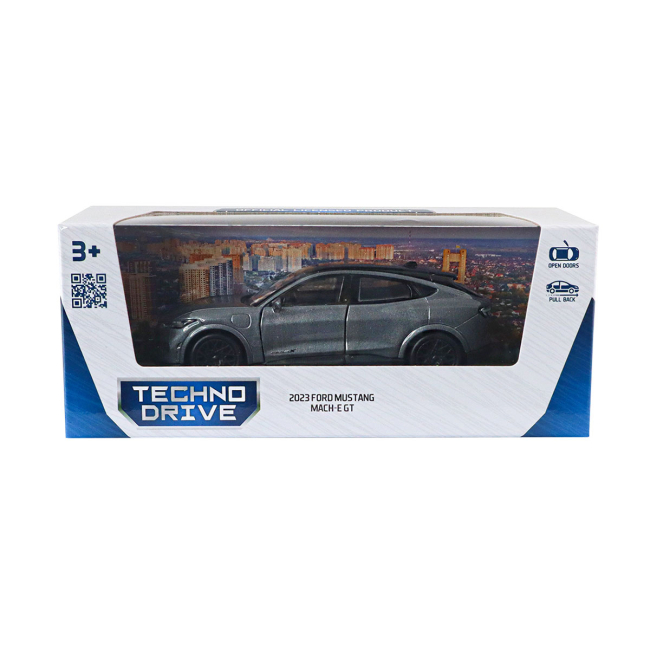 Автомоделі - Автомодель TechnoDrive Ford Mustang Mach-E GT 2023 сріблясто-сірий (250387W/2)#7